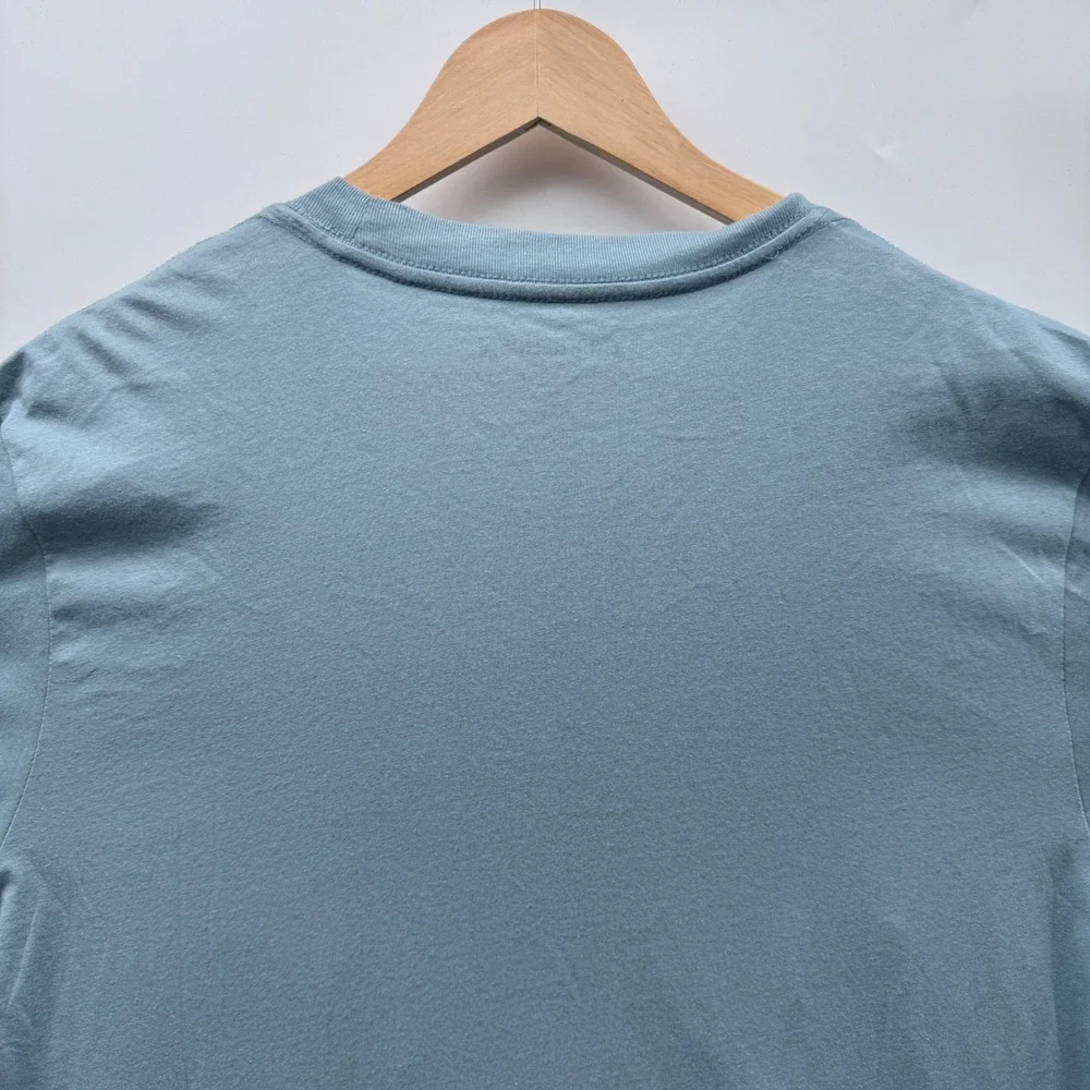 True Religion Blocky Puff Tee Arona Blue Buddha World Tour Shirt 700969 Mens M
